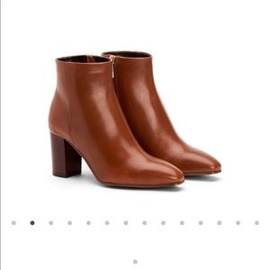 Aquatalia Florita Booties in Cognac, NEVER WORN